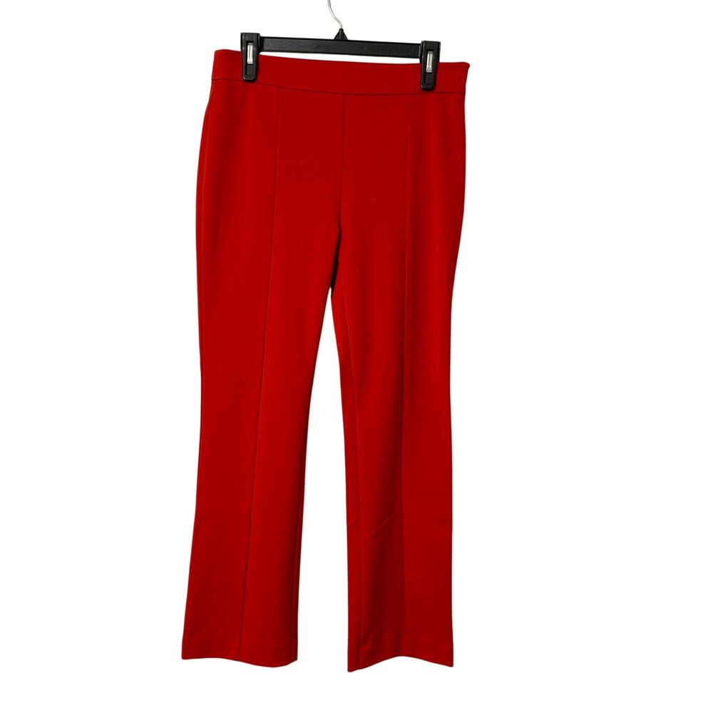 ANN TAYLOR The Kick Crop Orange High Rise Polyester Pants | 4